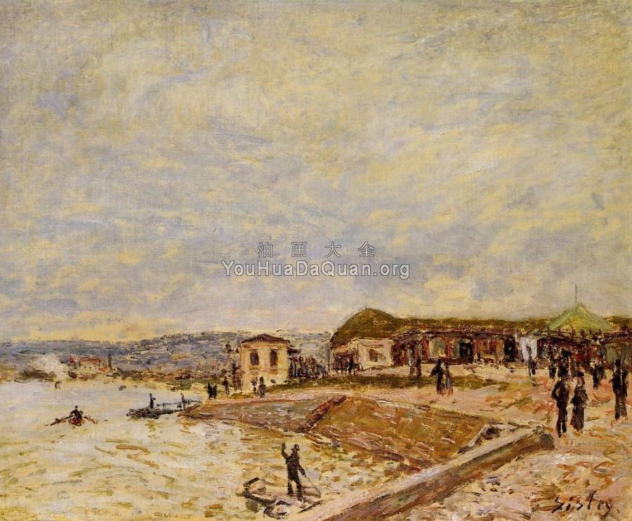 The Seine at Daybreak - 阿尔弗莱德·西斯莱